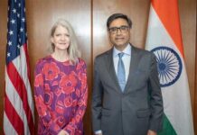 भारत-अमेरिका ने हिंद महासागर में सहयोग बढ़ाने पर की चर्चा Vikram Misri with US Under Secretary of State Allison M Hooker