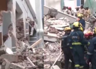 हैदराबाद में बड़ा हादसा, निर्माणाधीन इमारत ढही; दो की मौत Hyderabad two dead many injured after under construction building collapses