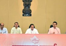 राजस्थान में एक साथ होंगे पंचायत-निकाय चुनाव, ‘वन स्टेट-वन इलेक्शन’ को कैबिनेट की मंजूरी Rajasthan ministers press confreance