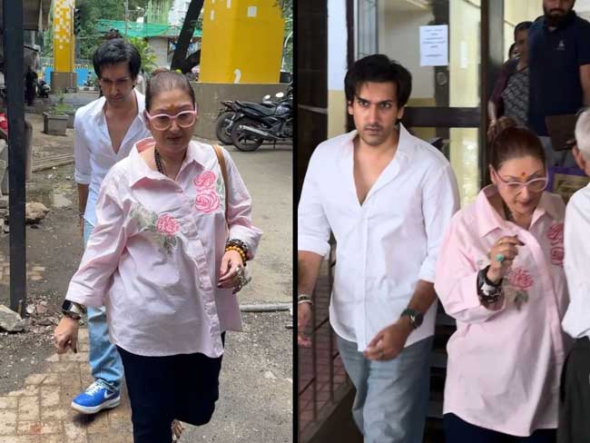 sunita-ahuja-with-son-yash-ahuja-spotted-at-family-court- Sunita ahuja with son yash ahuja spotted at family court