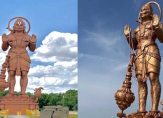 टेक्सास में 90 फुट की हनुमान प्रतिमा पर विवाद, हटाने की धमकी से मचा बवाल Hanuman ji Texas Draws