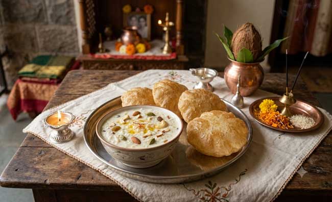 Kheer-&-Puri-for-Pitru-Paksha Kheer & Puri for Pitru Paksha