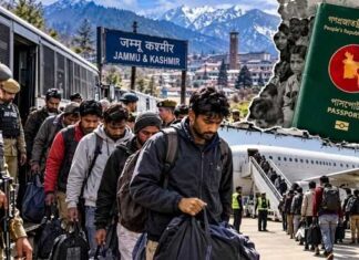जम्मू-कश्मीर में बड़ी कार्रवाई, 150 बांग्लादेशी नागरिकों को किया गया बाहर J&k 150 bangladeshi citizens deported iaf plane bagdogra