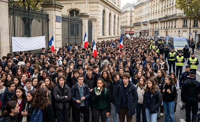 Student-Protests-in-Paris-France Student Protests in Paris France