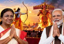विजयादशमी 2026: राष्ट्रपति मुर्मू और पीएम मोदी ने देशवासियों को दी शुभकामनाएं Vijayadashami 2026 President Murmu and PM Modi Extend Greetings to the Nation