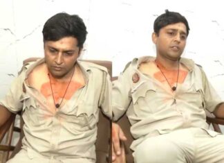 ज्ञानेश कुमार के इस्तीफे की मांग को लेकर प्रदर्शन, पुलिसकर्मी से मारपीट का आरोप Police constable beaten during congress protest against cec gyanesh kumar