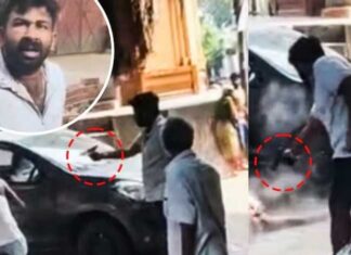 22 सेकेंड में पांच राउंड फायरिंग, लखनऊ हत्याकांड का वीडियो वायरल rss leader both shot pistol was reloaded twice live video
