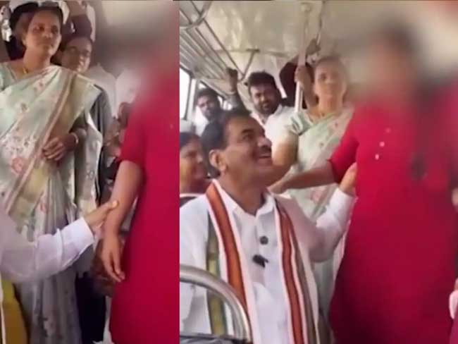telangana-congress-mla-ranga-reddy-holds-female-student-hand Telangana congress mla ranga reddy holds female student hand