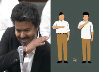 तमिलनाडु की सियासत में नया विवाद, डीएमके ने विजय को बताया ‘आरएसएस का गोद लिया बच्चा’ Thalapathy vijay is the rss adopted child dmk shared photo